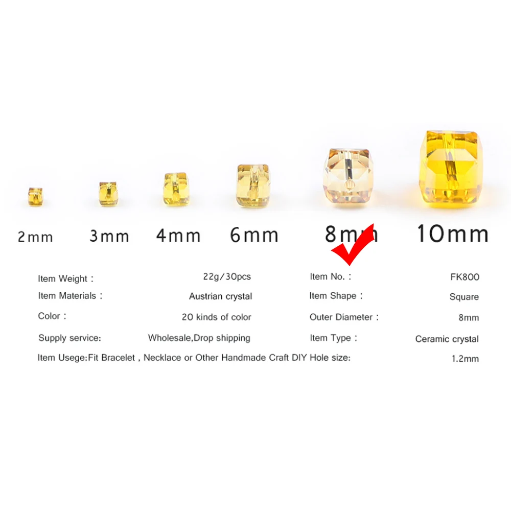 Картина 4: WLYeeS 7 мм Φ бусины 30 шт. шарики-разделители из австрийского Хрусталя свободные бусины для изготовления ювелирных изделий ожерелий и аксессуаров «сделай сам»