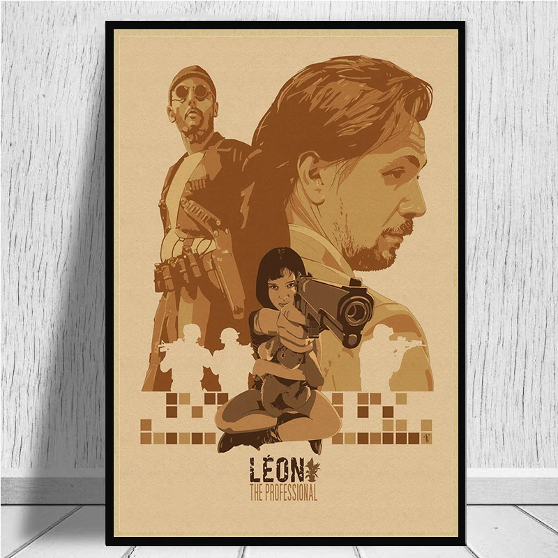 LAITANG Leon, póster de película Vintage profesional, póster Retro, decoración de Pared, decoración del hogar