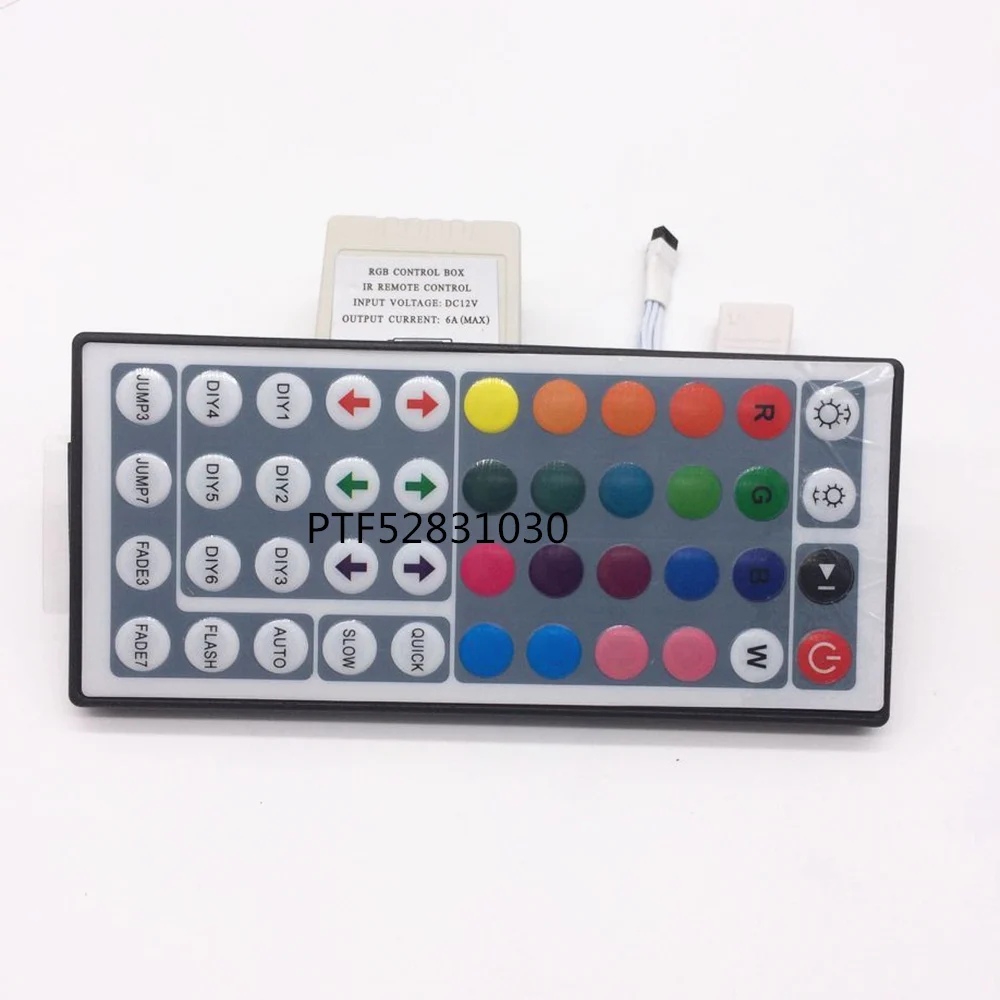 Led Controller 44 Keys LED IR RGB Controler LED Lights Controller IR Remote Dimmer DC12V 6A For RGB 3528 5050 LED Strip