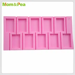 Mom&Pea MPA1939 Square Lollipop Silicone Mold Cake Decoration Fondant Cake 3D Mold Food Grade