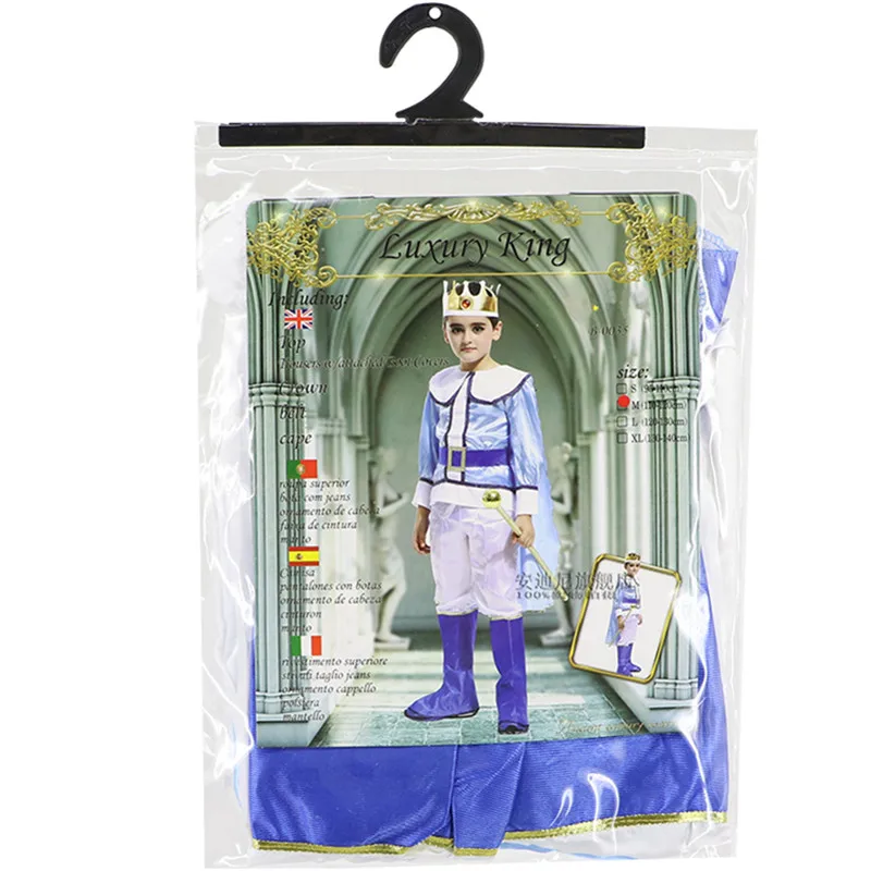 Arabic King Prince Costume for Boys New Year Carnival Halloween Christmas Kids Fantasia Fancy Dress Children Cosplay Clothes