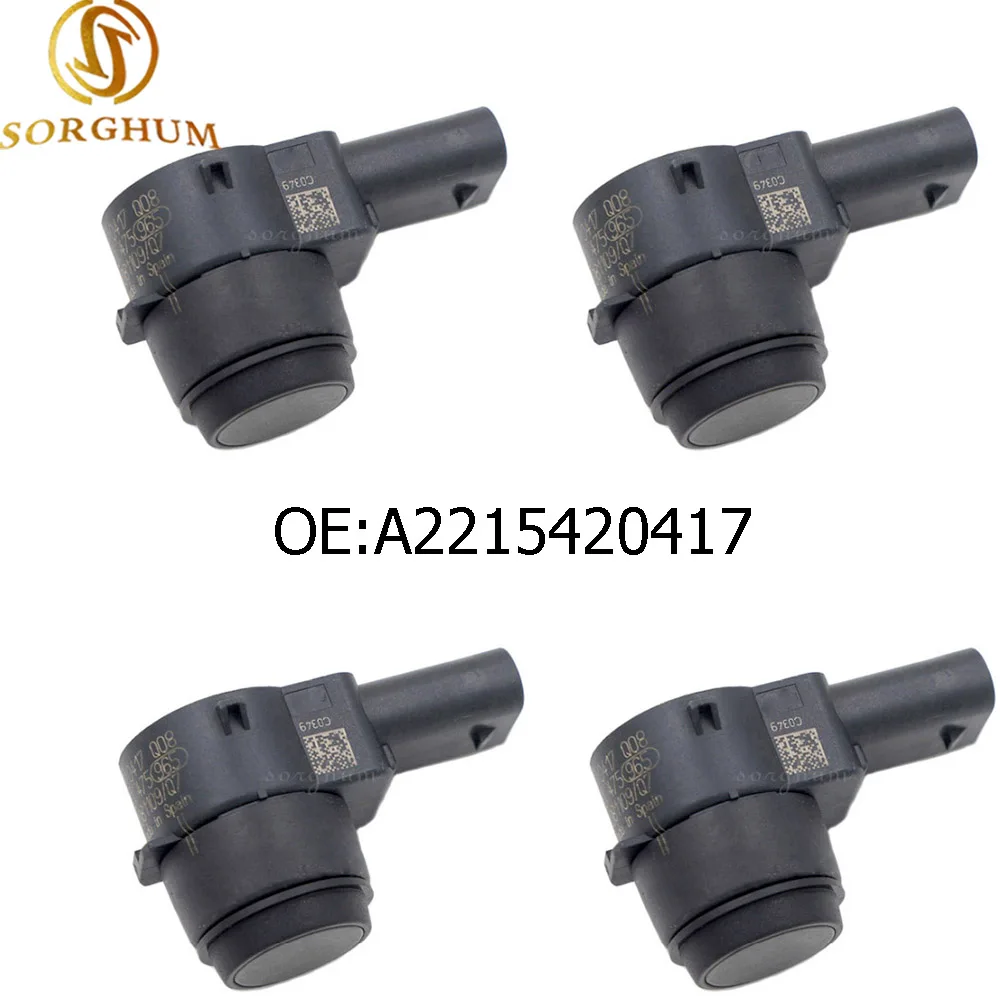 

4PCS PDC PARKING SENSOR A2215420417 FOR MERCEDES C E S CLS R SL SLK ML W219 S204