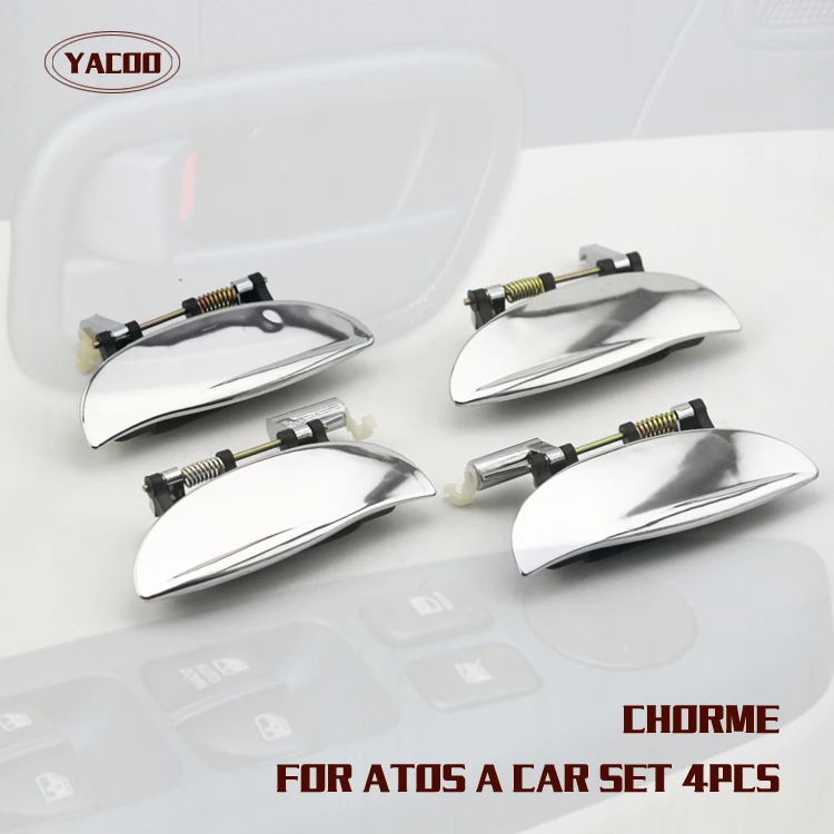 4 PZ UN SET DA AUTO MANIGLIA ESTERNA PER HYUNDAI ATOS 01 / ATOS PRIME 01- / VISTO 01-