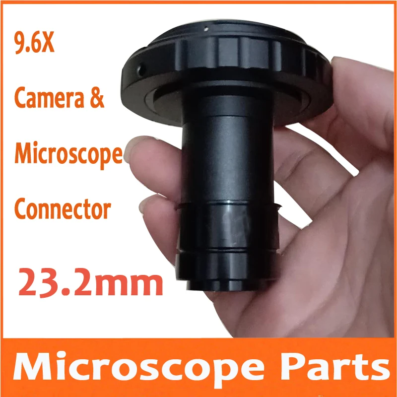 9.6 Times Nikon Canon Camera Connector Digital SLR Camera interface T2 Adapter Stereo Biological Microscope Eyepiece Lens 23.2mm