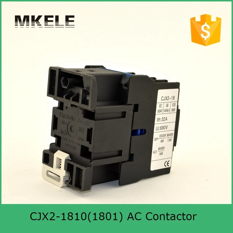 CJX2-1810 AC Contator 18A Switches Tensão 380 V 220 V 110 V 36 V 24 V Montado Em Trilho Din