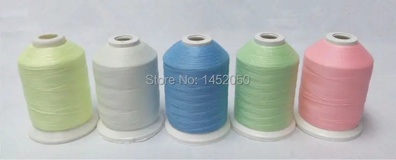 Poliestere Macchina da Ricamo Filo 63 Brother Colori + 5 Colori Glow in The Thread Scuro Ricamo