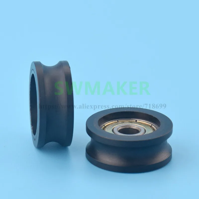 6*25*10mm groove, U groove, wheel roller, 626ZZ flat roller, wheel package, plastic package, pulley, bearing