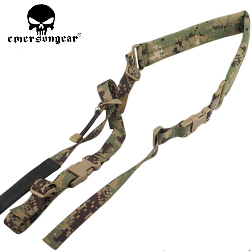 إمرسونجير التكتيكية سريعة للتعديل مبطن 2 نقطة بندقية بندقية الكتف حزام اكسسوارات حقيقية مولتيكام AOR1 AOR2 BK FG