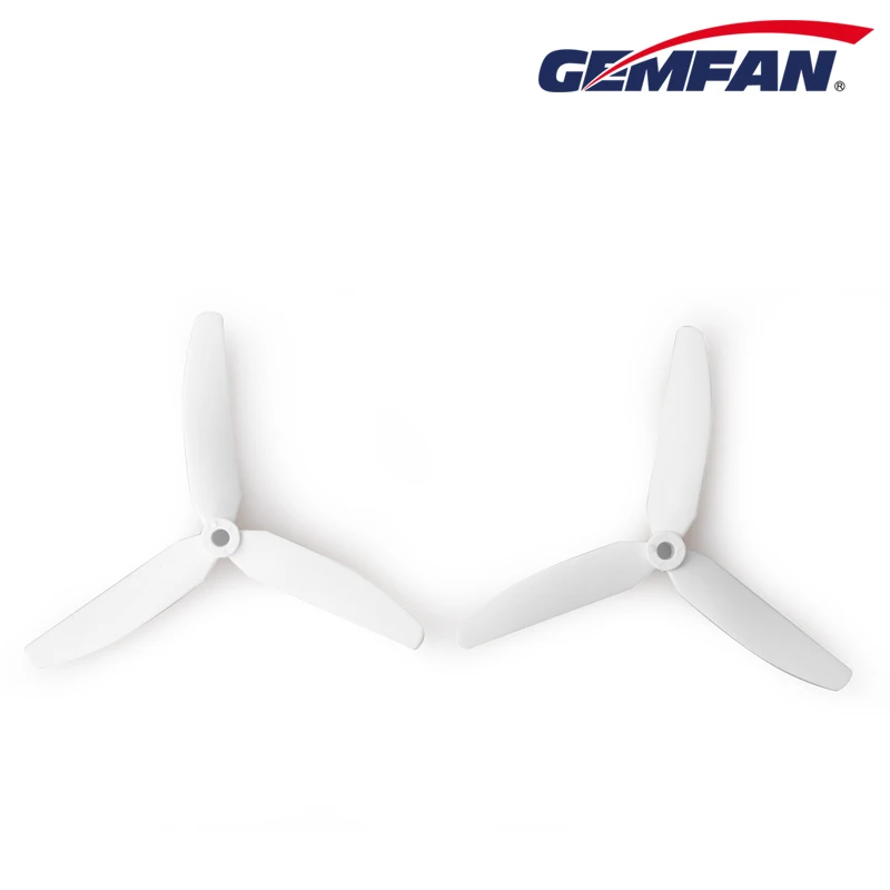 4 Pasang/8 Buah Alat Peraga 5040 3 Pisau 5X4X3 CW CCW Baling-Baling Fiberglass Gemfan 5 Inci untuk Mini FPV Racing Quad ZMR250 Suku Cadang Pengganti