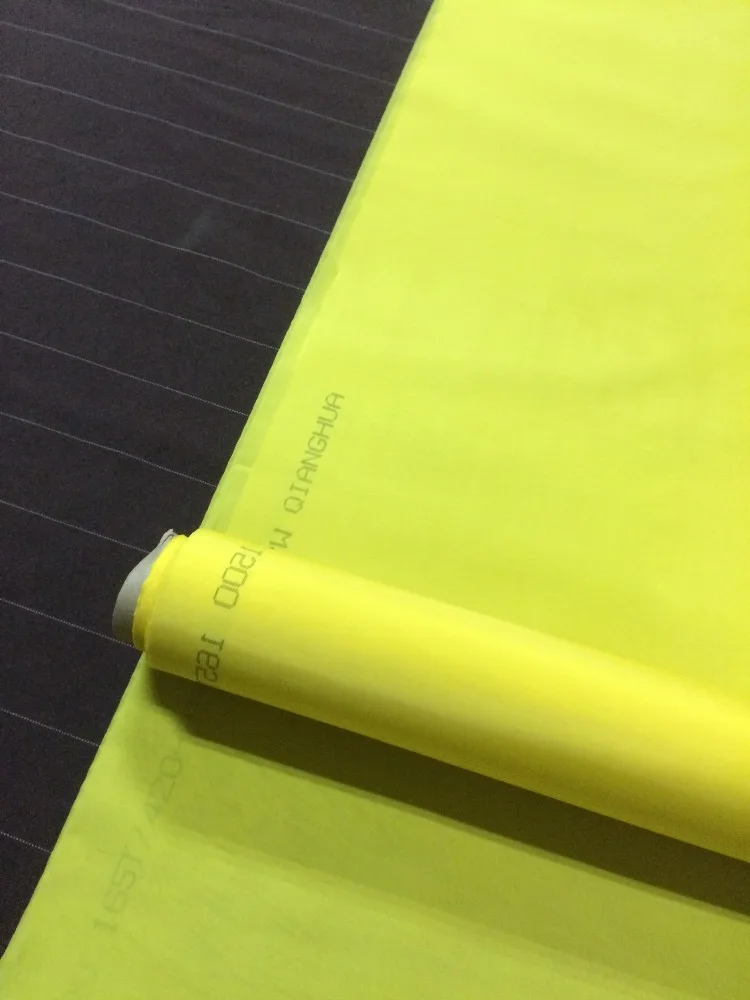 Yellow Screen Printing Fabrics, 77T-48um-260cm, Free Shipping