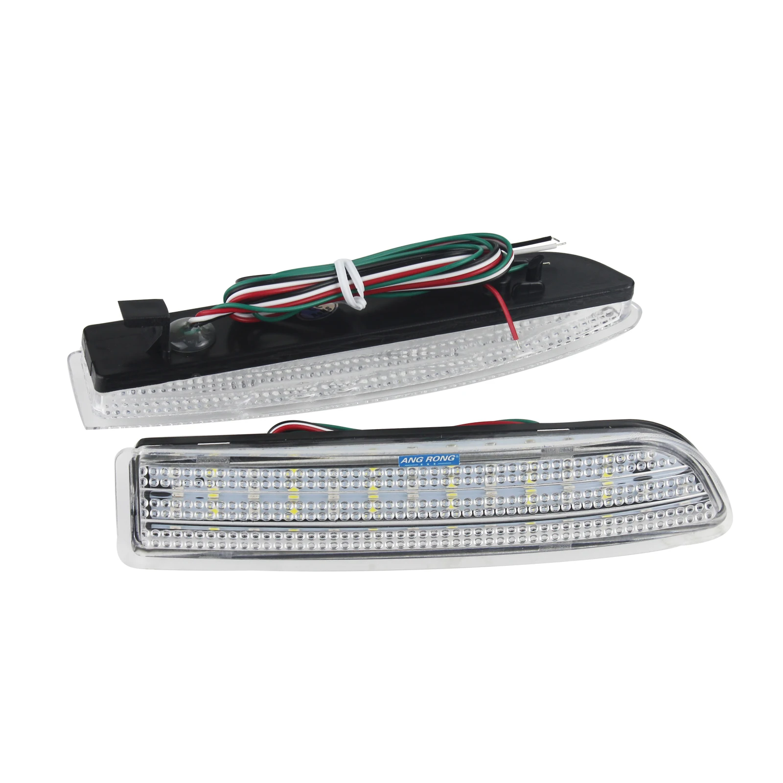 ANGRONG 2X LED Rear Bumper Reflector Brake Stop Light For Toyota Avensis Estima Previa Alphard MKI  RAV4