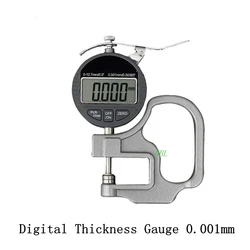 0.001mm Electronic Thickness Gauge 10mm Digital Micrometer Thickness Meter Micrometer Width Measuring Instruments Data Output