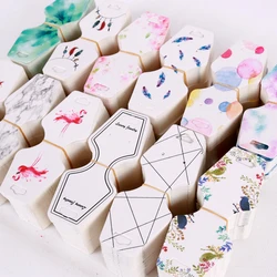 New Arrived 100pcs 4.5x10.8cm Colorful Paper Cards Printing Jewelry Necklace Bracelet Hang Tag Jewelry Display Cards Label Tag