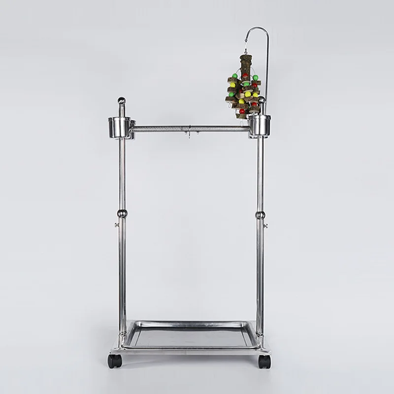 

Portable DIY Stainless Steel Parrot Stands Bird Hanging Playing Platform Pet Bird Accessories CW078