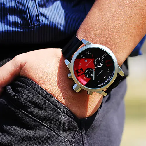 SINOBI-Reloj de pulsera deportivo para hombre, cronógrafo de cuarzo, marca de lujo, Geneva, rápido y furioso, nuevo, 2017