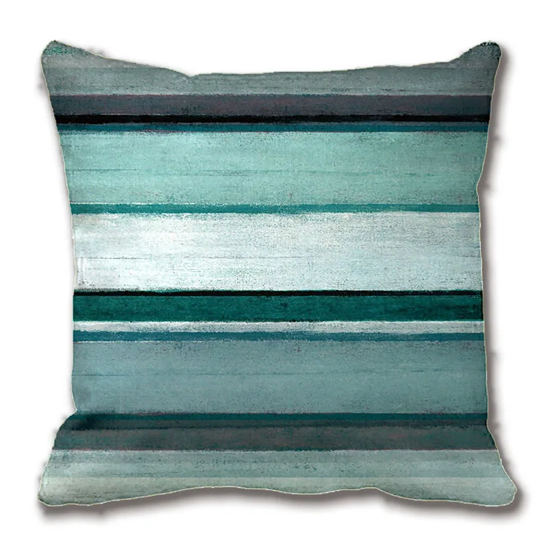 

Teal And Grey Abstract Art Pillow Decorative Cushion Cover Pillow Case Customize Gift By Lvsure For Car Sofa Seat Pillowcase