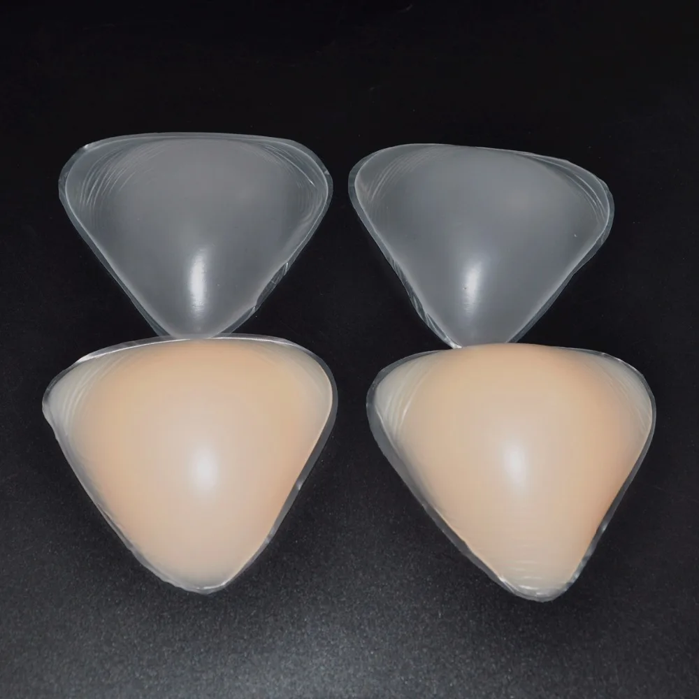 

Silicone Breast Enhancer Triangle Bra Insert Pads Wedding Dress Bikini Swimsuit Push Up Pasties Nipple Cover