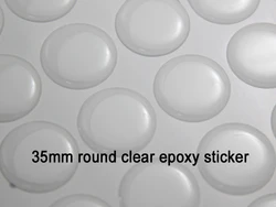 35mm Round Epoxy Stickers Clean And Clear Non-Yellowing 3D Dome DIY Jewelry Making Accessories