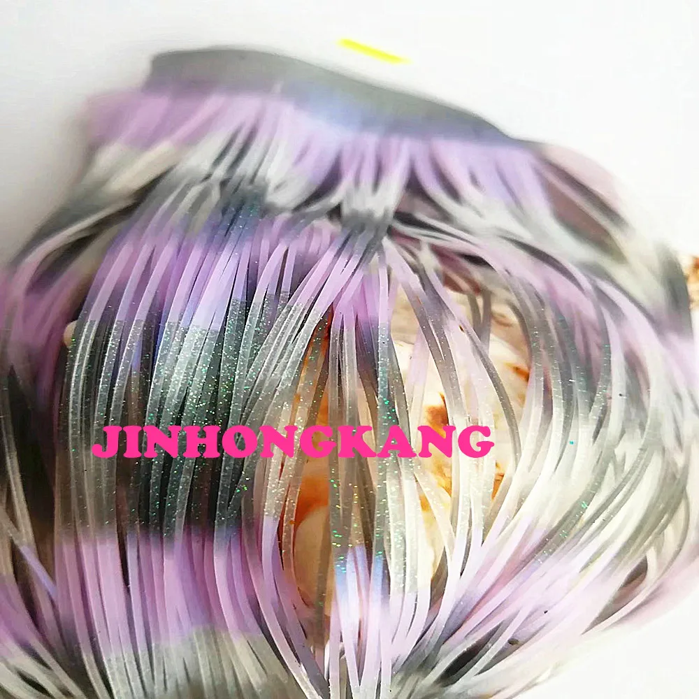 

Fishing Lure Silicone Skirt Layers,Silicone Skirt Material for Tackle Craft, DIY Spinner, Rubber Jigs, Buzzbait---2