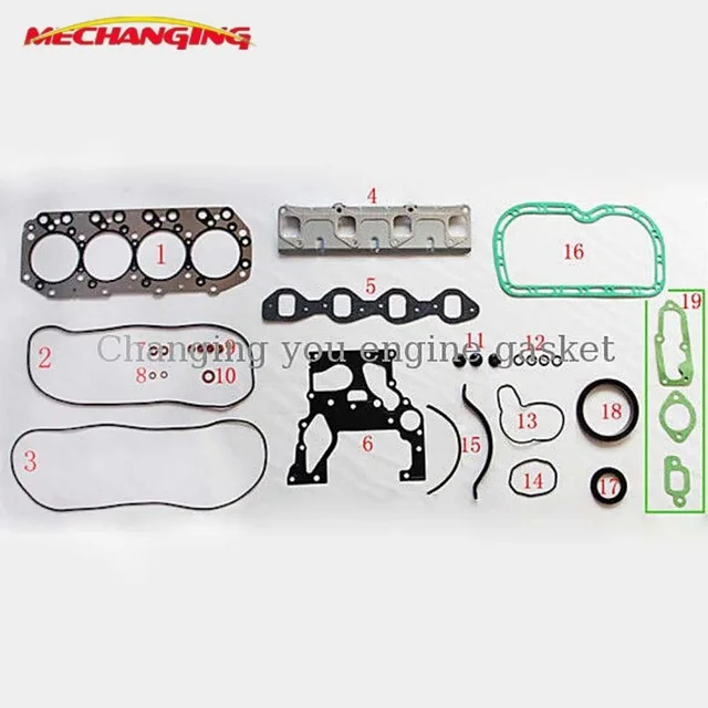 

4JA1 4JB1 FOR ISUZU KB OR TROOPER OR CAMPO (KB) 2.5 D 4WD Engine Rebuilding Kit Overhaul Package Full Set Engine Gasket 51017900