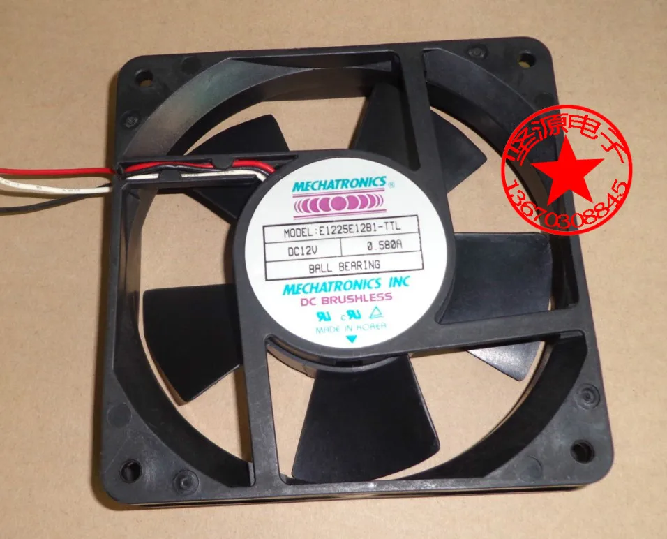 

Мехатроника E1225E12B1 12V 0.58A 12025 (12 см); 3-провод вентилятора