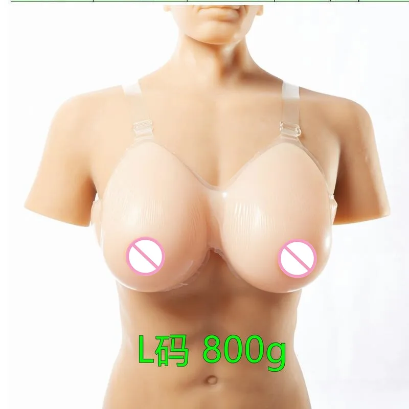 

Silicone Fake False Breast crossdresser silicone breast form silicone breast chest prosthesis 800g C cup Free shipping