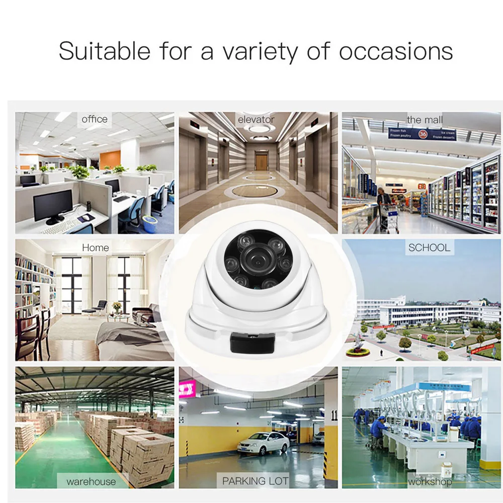 AZISHN กล้องวิดีโอ AHD กล้อง5MP 1/3 "SC3035/OV4689 2560*1920โดม IP66กันน้ำ6IR LEDS กล้องวงจรปิด IR ตัดกล้องวงจรปิดกล้อง