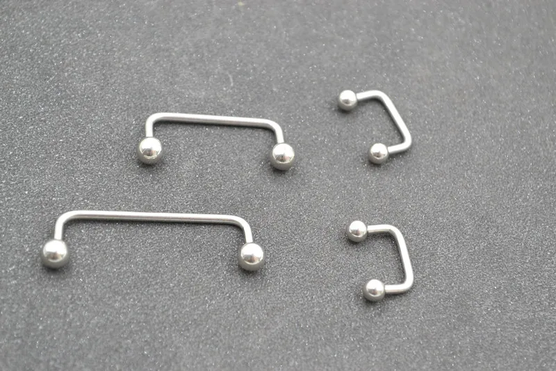 50pcs Free Shippment 14g Body jewelry Dermal Anchor Surface Bar Barbells Piercing Sliver 10mm 22mm 30mm body piercing jewelry