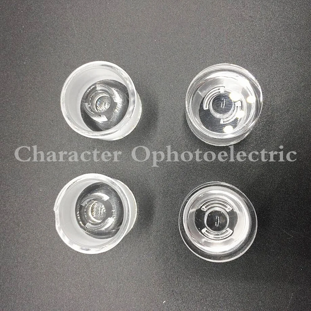 10PCS LED Waterproof Lens Angle 15 30 45 60 90 120 Degree 1W 3W High Power LED Wall Washer Lamp 20mm Acrylic Lenses With Bracket