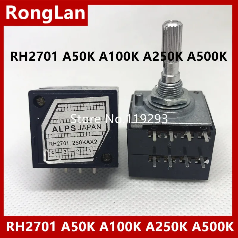 

[BELLA]Fever- 27 type double potentiometer RH2701 A50K A100K A250K A500K --10pcs/lot