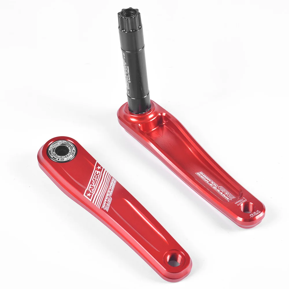 Manivelle de vélo pédalier bras engrenage vtt VTT en aluminium manivelle pignon ensemble et support inférieur 170mm