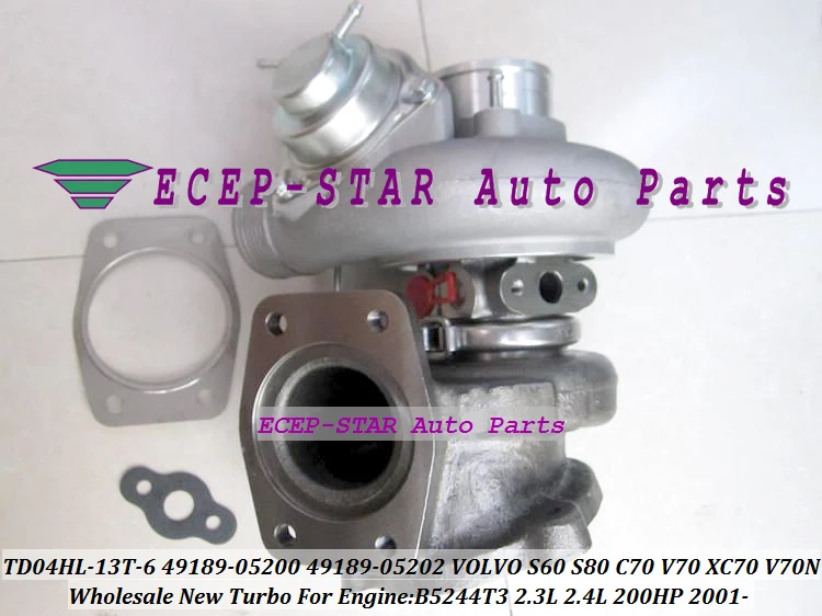 Turbo TD04HL-13T-6 49189-05200 49189-05210 49189-05211 8602396 8602395 8601691 8601692 Para VOLVO S60 S80 C70 V70 XC70 B5244 2.4L