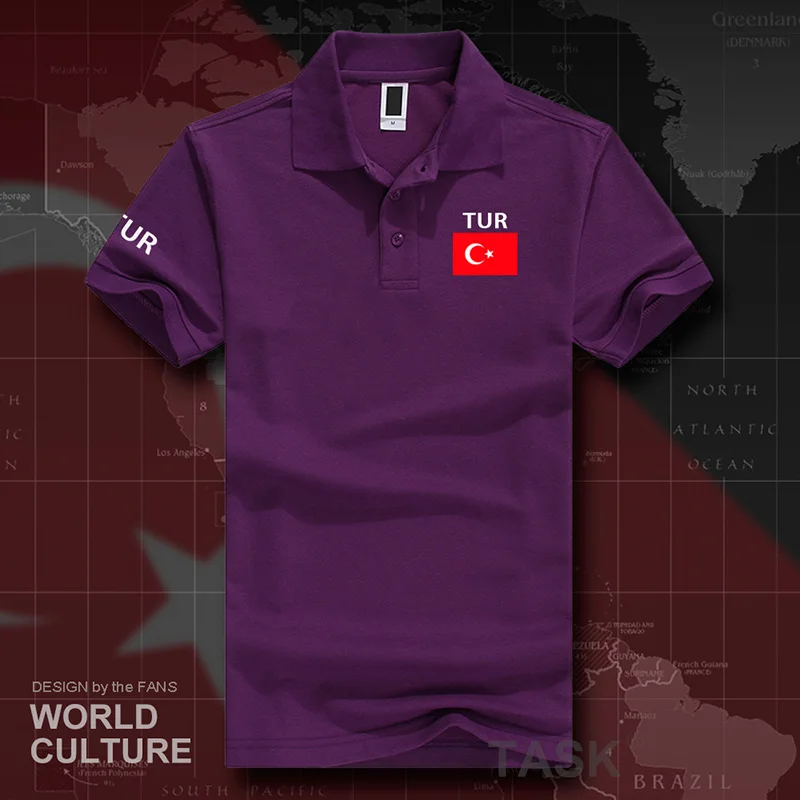 Turkey TUR polo shirts men short sleeve white brands printed for country 2017 cotton nation team flag new  Turkish Turk country