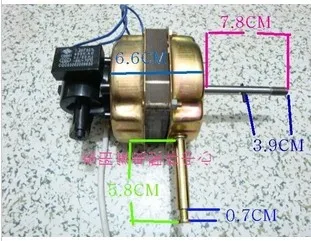 4 polacy 220 V 0.23A 55 W silnik wentylatora 100% drut miedziany silnik wentylatora stojącego wentylator elektryczny akcesoria 3 zmiany wentylator