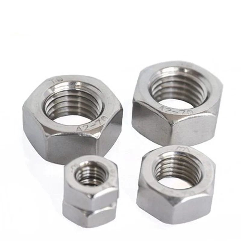 1pcs M12 M14 M16 M18 M20 304 stainless steel left teeth hex nut left-handed nuts