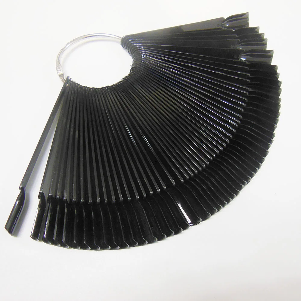 1 ensemble 50 couleurs dessin peinture trop l Nail Art noir vernis Palette plat Dappen plat couleur affichage manucure ensemble