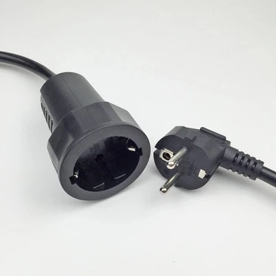 250V 16A European/German standard socket and plug power line 3*1.5 MM/1 Meters Cable Extension cord