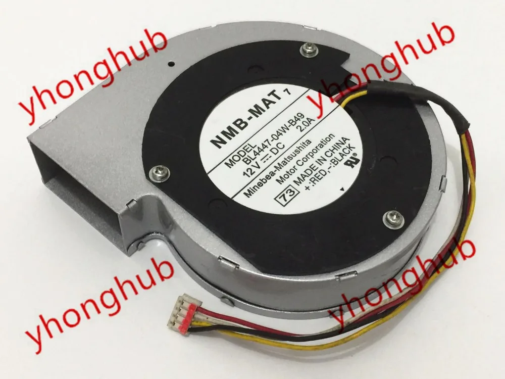 

NMB-MAT BL4447-04W-B49 73 DC 12V 2A 118x110x27mm 4-wire Server Cooling Fan