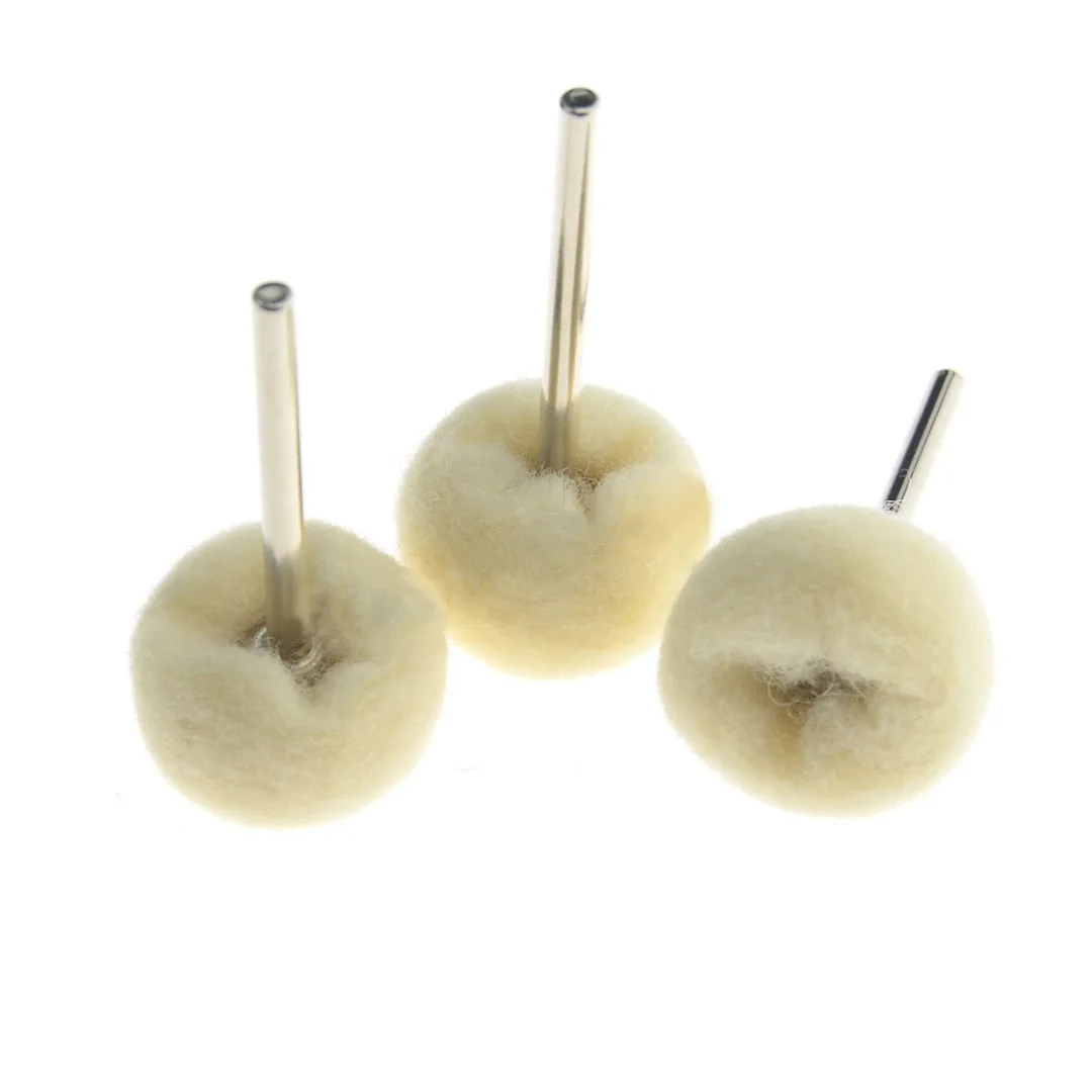 10PC/set  1" Soft Fine Wool Polishing Buffing Wheels Fit Rotary Tool Accessory