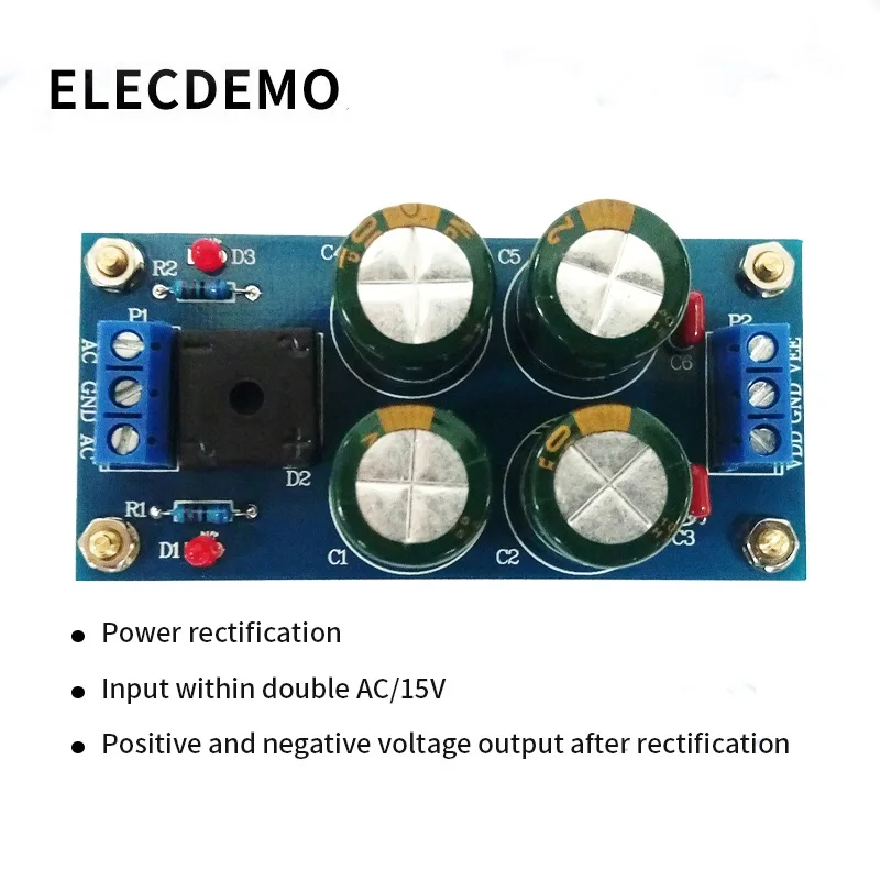 

Модуль фильтра выпрямления мощности входное напряжение двойной переменный ток менее 15 в положительное и отрицательное напряжение постоянного тока