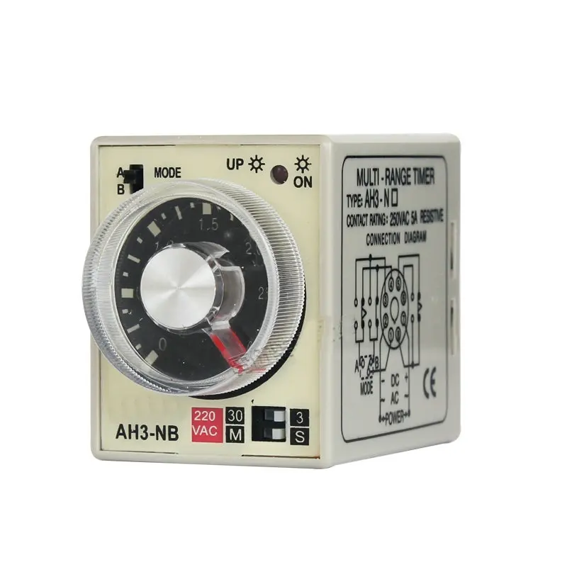 AH3-NB Multi-time Multi Functie Timer Tijdrelais