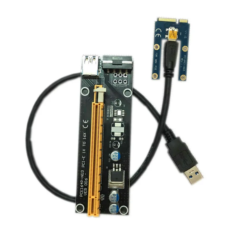 Mini PCIe 1x to PCI Express x16 Riser Card for Laptop External Graphics Card GDC Miner mini PCIe to PCI-e Slot for BTC Mining image 5