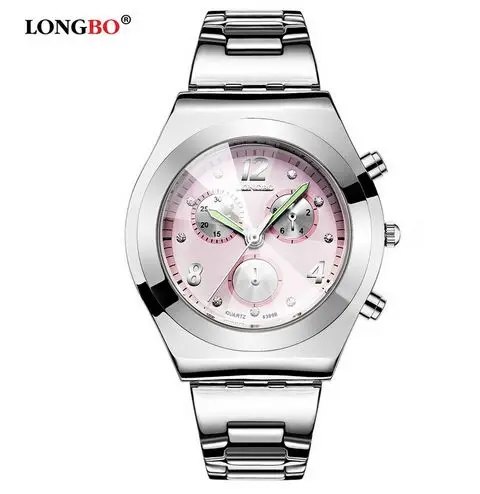 Fashion LONGBO Brand Luxury Water Resistant Casual Quartz Women Lady Gift Watches Full Stainless Steel Sports Watch Montre Femme