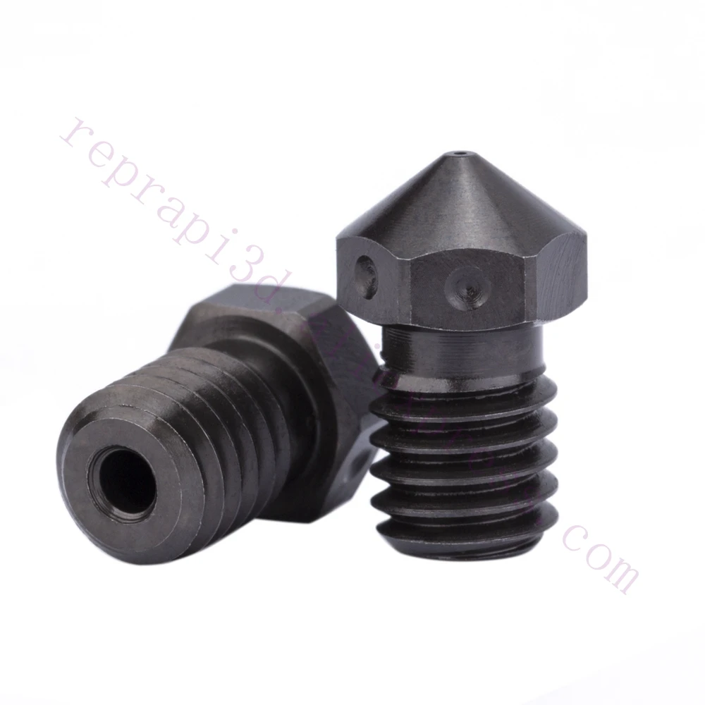 

Top Quality Hardened Steel V5 V6 Nozzle For 1.75mm V6 Hotend / Ultimaker 2+ Extended 3D printer Olsson Block Hotend, PEEK PEI