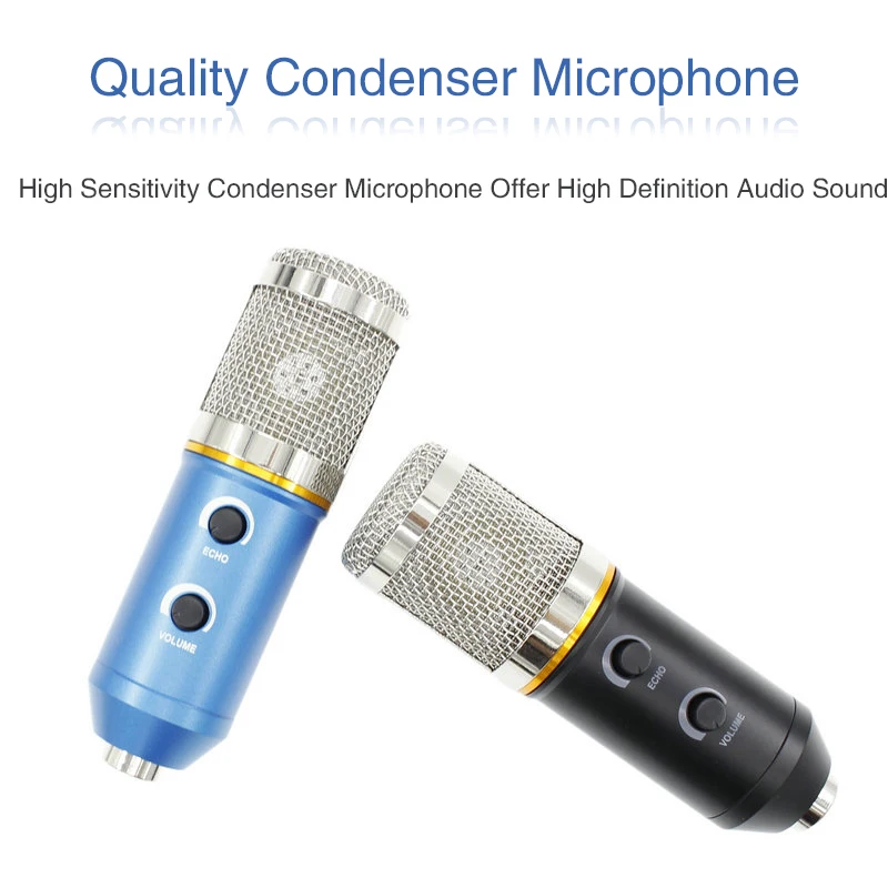 

MK F200FL Condenser Microphone Studio Vocal Recording Microfono Profesionales Wired Stand USB Mic For PC Laptop Recording