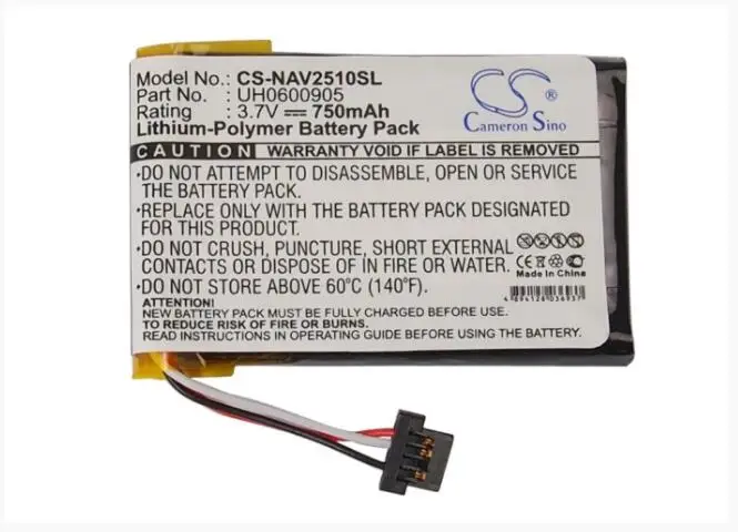 cameron sino 750mah battery for NAVIGON 2510 2510 Explorer UH0600905 GPS, Navigator Battery