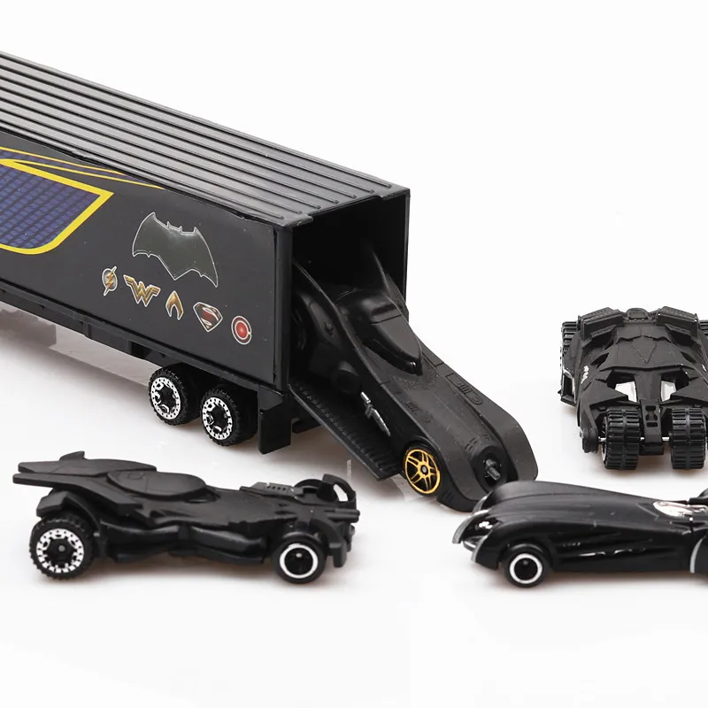 7 pz/set bat diecast in Metallo da Auto 1:64 Auto in lega Modello di Camion Auto D\'epoca Veicoli Giocattolo Regalo Di Natale per bambini giocattoli