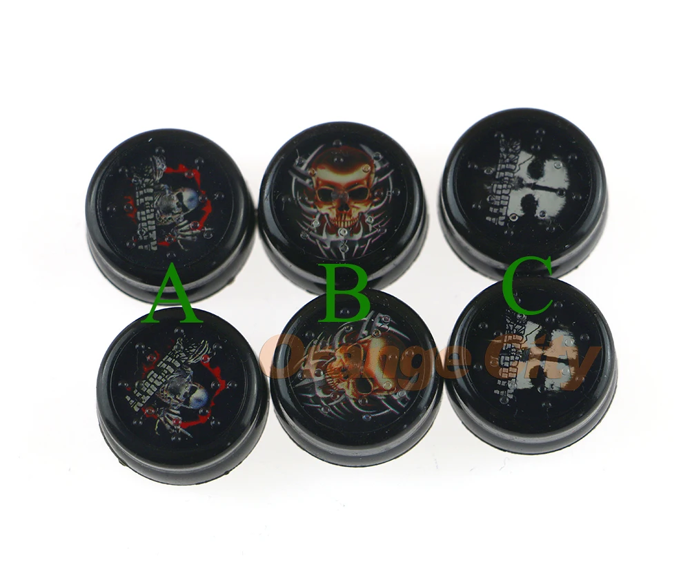 New Grip Cover Skull Ghost Jelly ProCap Head Design Analog Thumb Stick Cap for PS4 playstation 4 10pcs/lot