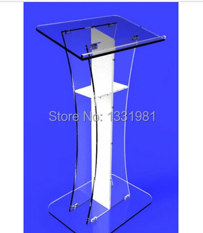 Acrylic/Podium/Lectern/Pulpit/Plexiglass/Lucite/clear with center cross 1803-310