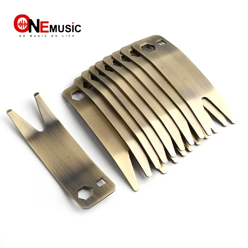 

10 шт./лот металлический многофункциональный гаечный ключ для гитары, ручка, гнездо, тюнер, втулка для затяжки горшков, переключателей, аксессуары для гитары